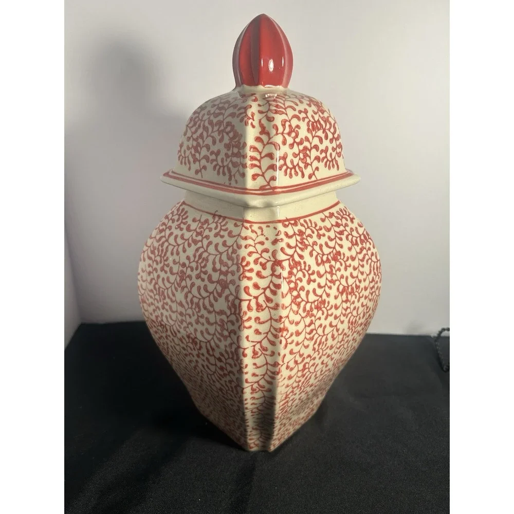 Japanese Vase 13 Inches Tall, 7.5 Inches Wide